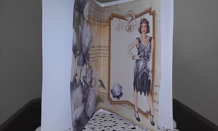 Art Deco Lady Lily 4 Aheet mini Kit Black by Diane Carbis