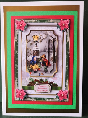 Christmas Scene Decoupage Topper 6 by Diane Dawson