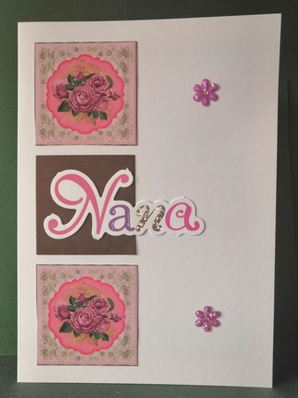 3 Scalloped roses card fronts/toppers 1 by Diane Dawson