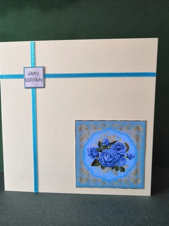 3 Scalloped roses card fronts/toppers 2 by Diane Dawson