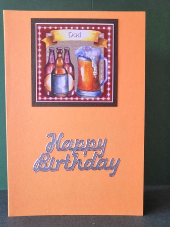 3 Birthday beers card fronts/toppers by Diane Dawson