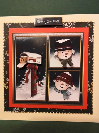 Happy snowman 6x6 by Diane Dawson