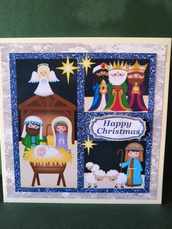 Follow the star nativity card front by Diane Dawson