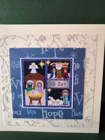 Follow the star nativity card front by Diane Dawson