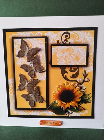 Butterflies and Sunflower 2 All Occasions by Diane Dawson