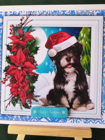 Cutie Dogs Christmas Hat by Diane Dawson