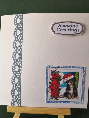 Cutie Dogs Christmas Hat by Diane Dawson
