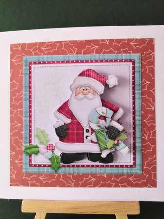 Santa and gifts 6x6 by Diane Dawson