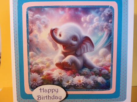 2 Baby Elephant Toppers by Diane Dawson