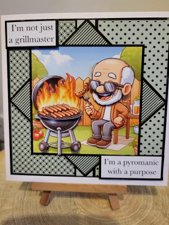 Im not just a grillmaster - BBQ Themed Decoupage Mini Kit by Diane Dawson