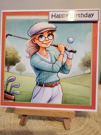 2 generations of golfers  by Diane Dawson