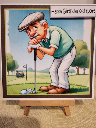 2 generations of golfers  by Diane Dawson