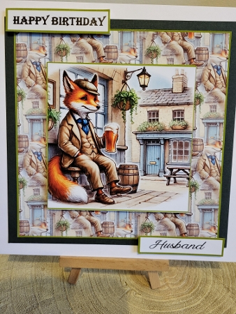 mr Fox at the pub by Diane Dawson