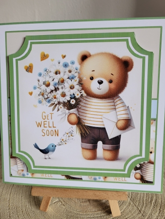 get well bear bird by Diane Dawson