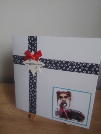 Fashion & Cars Card Front 7x5 by Diane Dawson