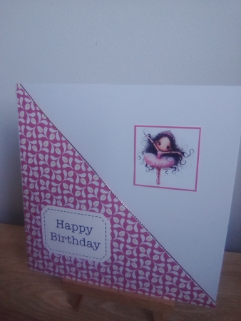 My Little Ballerina Card Front 7x5 by Diane Dawson