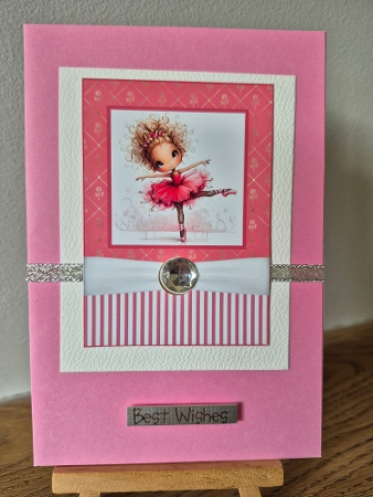 My Little Ballerina Card Front 7x5 by Diane Dawson