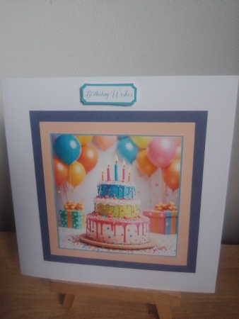 Bright Birthday Cake Toppers. by Diane Dawson
