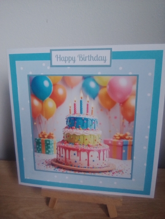 Bright Birthday Cake Toppers. by Diane Dawson