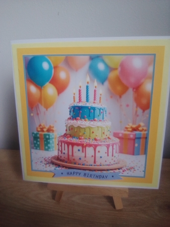 Bright Birthday Cake Toppers. by Diane Dawson