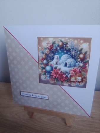 christmas polar bear by Diane Dawson