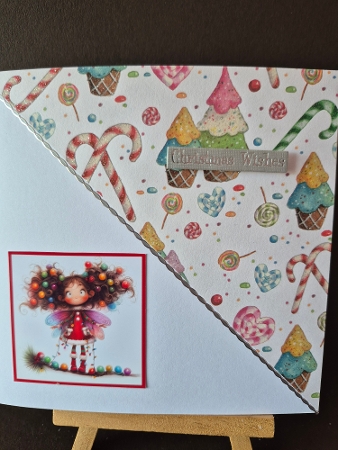 Christmas Fairies Card Front 5x7 by Diane Dawson