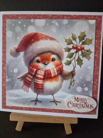 6x6 Christmas Robins 1 - Illustrations for Cardmakers and Designers  by Diane Dawson