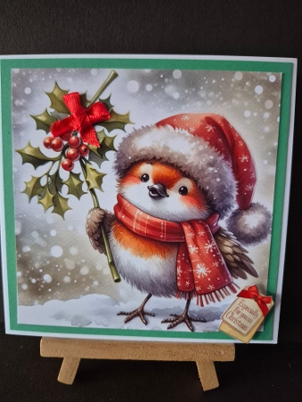 6x6 Christmas Robins 1 - Illustrations for Cardmakers and Designers  by Diane Dawson