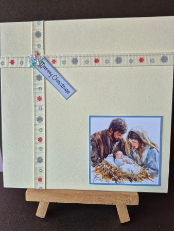 Nativity #1 Card Front 5x7 by Diane Dawson