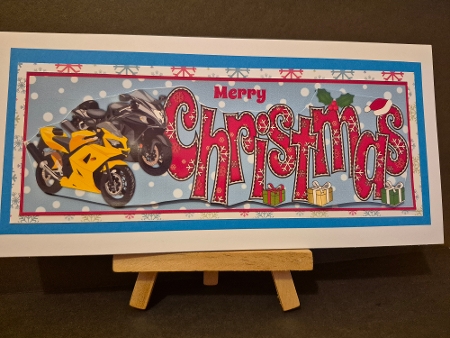 Christmas Motorbikes CHRISTMAS large dl by Diane Dawson