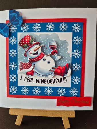 8x8 VERY MERRY SNOWMAN request by Diane Dawson