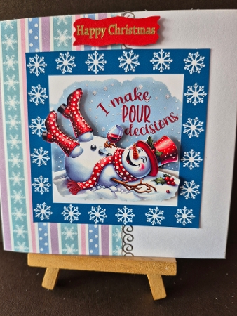 8x8 VERY MERRY SNOWMAN request by Diane Dawson