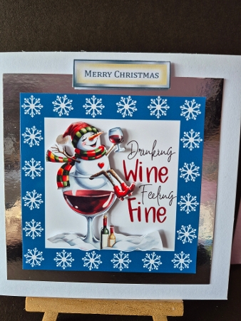 8x8 VERY MERRY SNOWMAN request by Diane Dawson