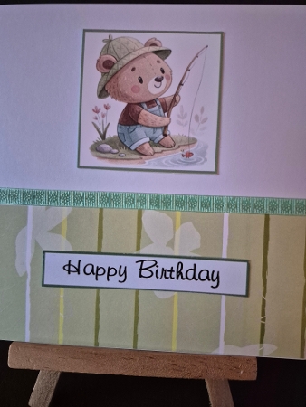 Fishing Bear Mini Kit 6x6 (4) by Diane Dawson