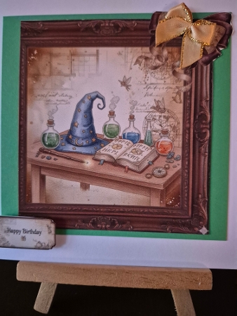 Wizards Desk Scene & Vintage Celebration Labels by Diane Dawson