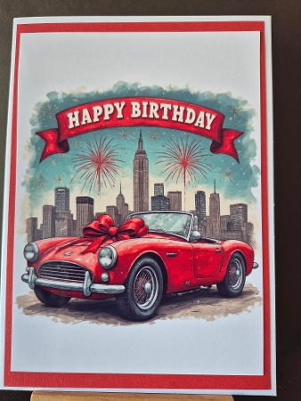 Happy Birthday cars  by Diane Dawson
