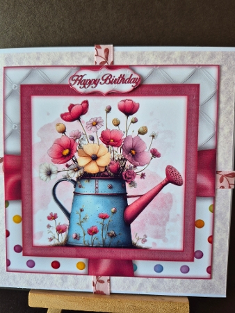 Whimsical Watering Can Mini Kit 2 8X8 by Diane Dawson