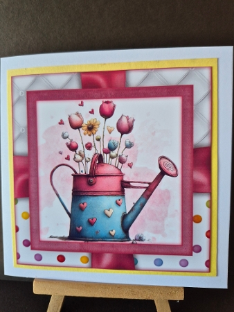 Whimsical Watering Can Mini Kit 2 8X8 by Diane Dawson