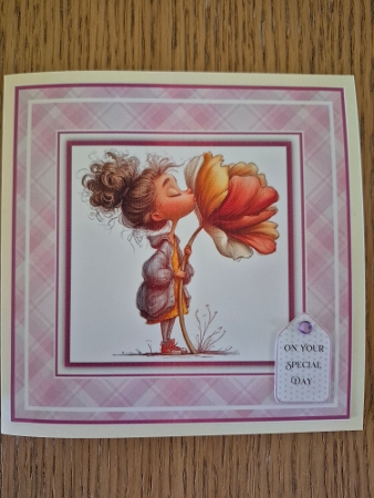 Little Miss Whimsical - 8x8 Card Fronts by Diane Dawson