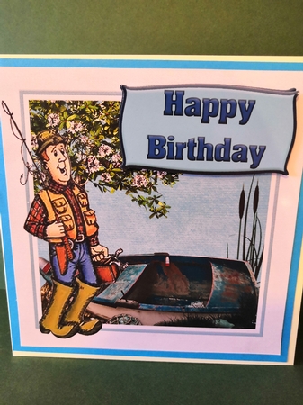 122-Happy Birthday Fisherman by Diane Dawson
