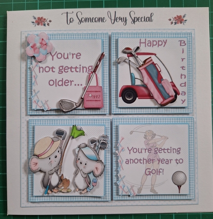 8x8 Another year to golf ladies mini kit by Diane Gray