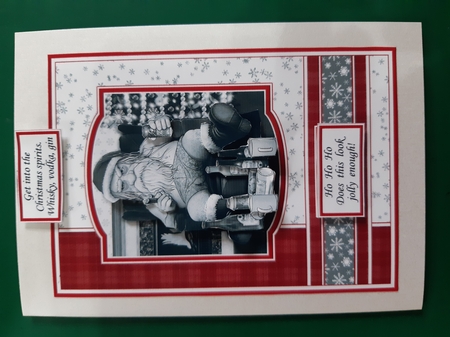 GRUMPY OLD MAN A5 Humorous Christmas Decoupage & Insert Kit by Diane Gray