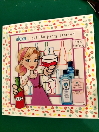 Alexa...Get The Party Started - Decoupage by Diane Gray