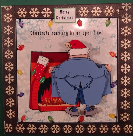 Chestnuts Roasting By An Open Fire - Decoupage by Diane Gray