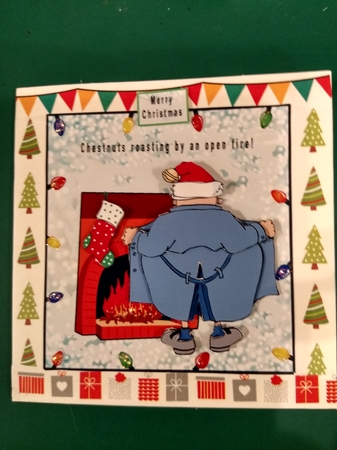 Chestnuts Roasting By An Open Fire - Decoupage by Diane Gray