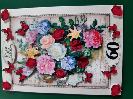 VINTAGE BLOSSOMS TOPPER 6 by Diane Gray