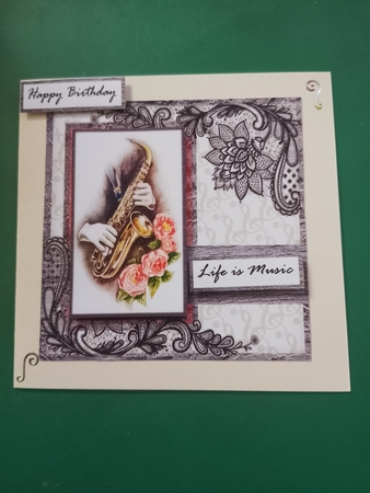 Male Card Music  by Diane Gray