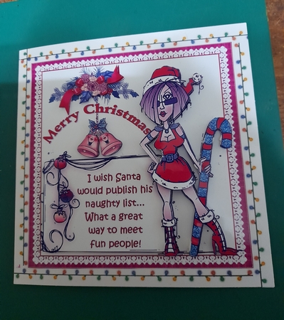 8x8 J.J wants Santas naughty list mini kit by Diane Gray