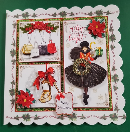 Merry & Bright Christmas Fashion Mini Page Kit  by Diane Gray
