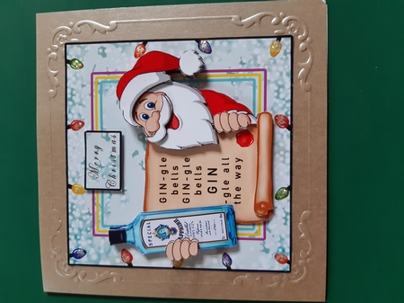 GIN-gle All The Way - Decoupage by Diane Gray